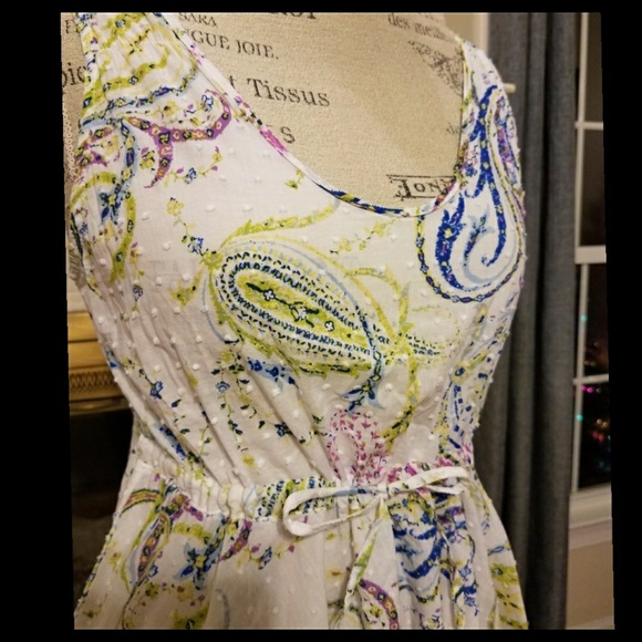 2/$25 Pretty Paisley Sun Dress by Harve Bernard Small S - Picture 3 of 4